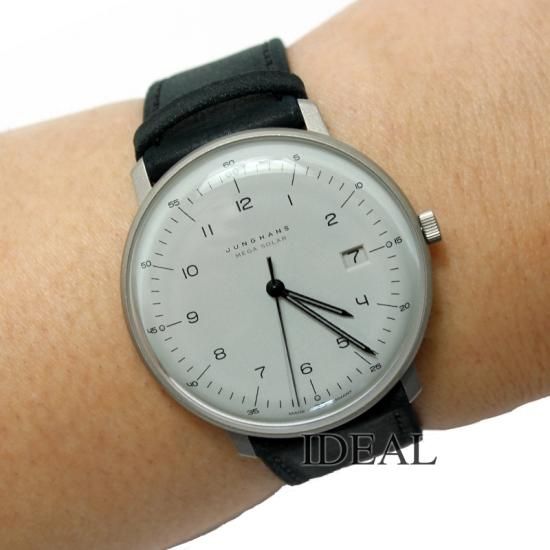 ユンハンス マックスビル メガソーラー 059 2023 02 電波時計 腕時計