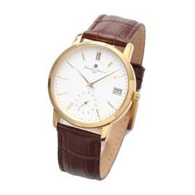 サルバトーレマーラ  SM22106-GDWH 腕時計 メンズ   Salvatore Marra ゴールド レザーベルト ホワイト 