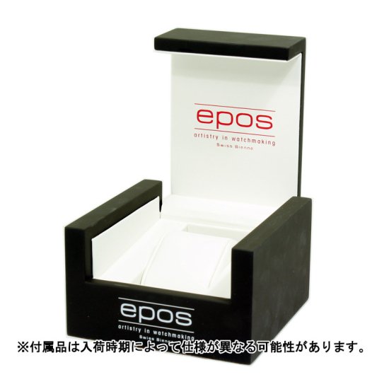 エポス クラシック 3439CBL 腕時計 メンズ 自動巻 epos Classic ムーンフェイズ レザーストラップ - IDEAL