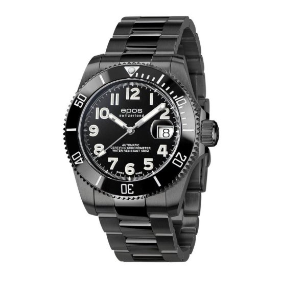 エポス スポーティブ ダイバー チタニウム 3504 COSC LTD 腕時計 メンズ 自動巻 限定品 epos Sportive Diver  Titanium ダイバーズウォッチ チタン - IDEAL