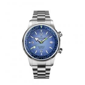 ߥ륹 륭ǥ ɥޡ ֥롼ǥå H.01.003.AS ӻ  ư MILUS Archimedes World Timer Blue Odyssey