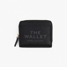 マークジェイコブス ザ レザー コンパクト ウォレット ミニ 2R3SMP044S10 001/Black 二つ折り財布 MARC JACOBS  レディース 牛革 ロゴ