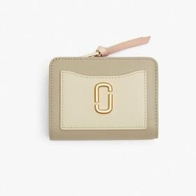 マークジェイコブス 2F3SMP062S07 241/KHAKI MULTI 二つ折り財布 MARC JACOBS  レディース 牛革