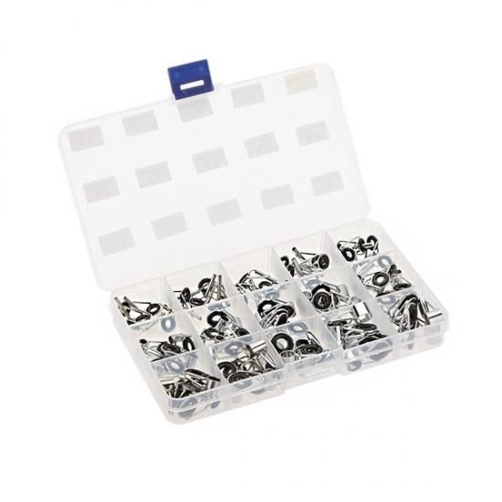 オルルド釣具】ステンレスガイドセット 75個入り 収納用タックルケース