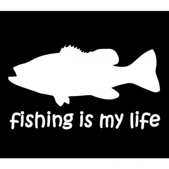 【オルルド釣具】フィッシングステッカー 「 fishing is my life （訳：釣りは我が人生！）」 15×8.5cm｜Fishing  Japan by SIB - フィッシングジャパン（公式 直営店）