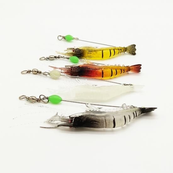 オルルド釣具】夜光シュリンプワーム 4色セット｜Fishing Japan by SIB