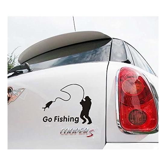 オルルド釣具】フィッシングステッカー 「 Go Fishing！釣り人2