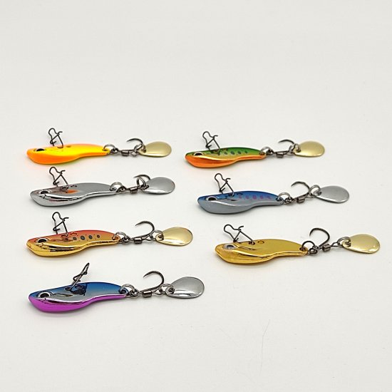 オルルド釣具】「ミニメタルバイブA」 スピンテール バーブレスフック式 7カラーセット｜Fishing Japan by SIB -  フィッシングジャパン（公式 直営店）