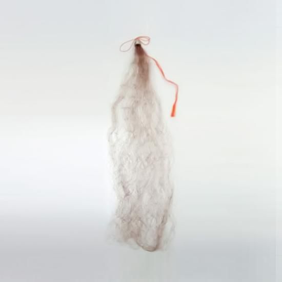 マルシン漁具】カニ網 ブラウン 30号鉛 全長80cm エサ袋付き