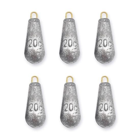 オルルド釣具】ナス型おもり 10g・20g / 6・12個セット｜Fishing