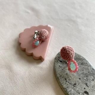 <img class='new_mark_img1' src='https://img.shop-pro.jp/img/new/icons14.gif' style='border:none;display:inline;margin:0px;padding:0px;width:auto;' />PINK) cent quarante -takata kyoko- tsubu earring