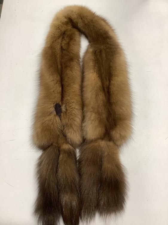 【29,900円からお値下げ中】最高品質　ロシアンセーブル フルスキン　マフラー ロシアンセーブル2用マフラー