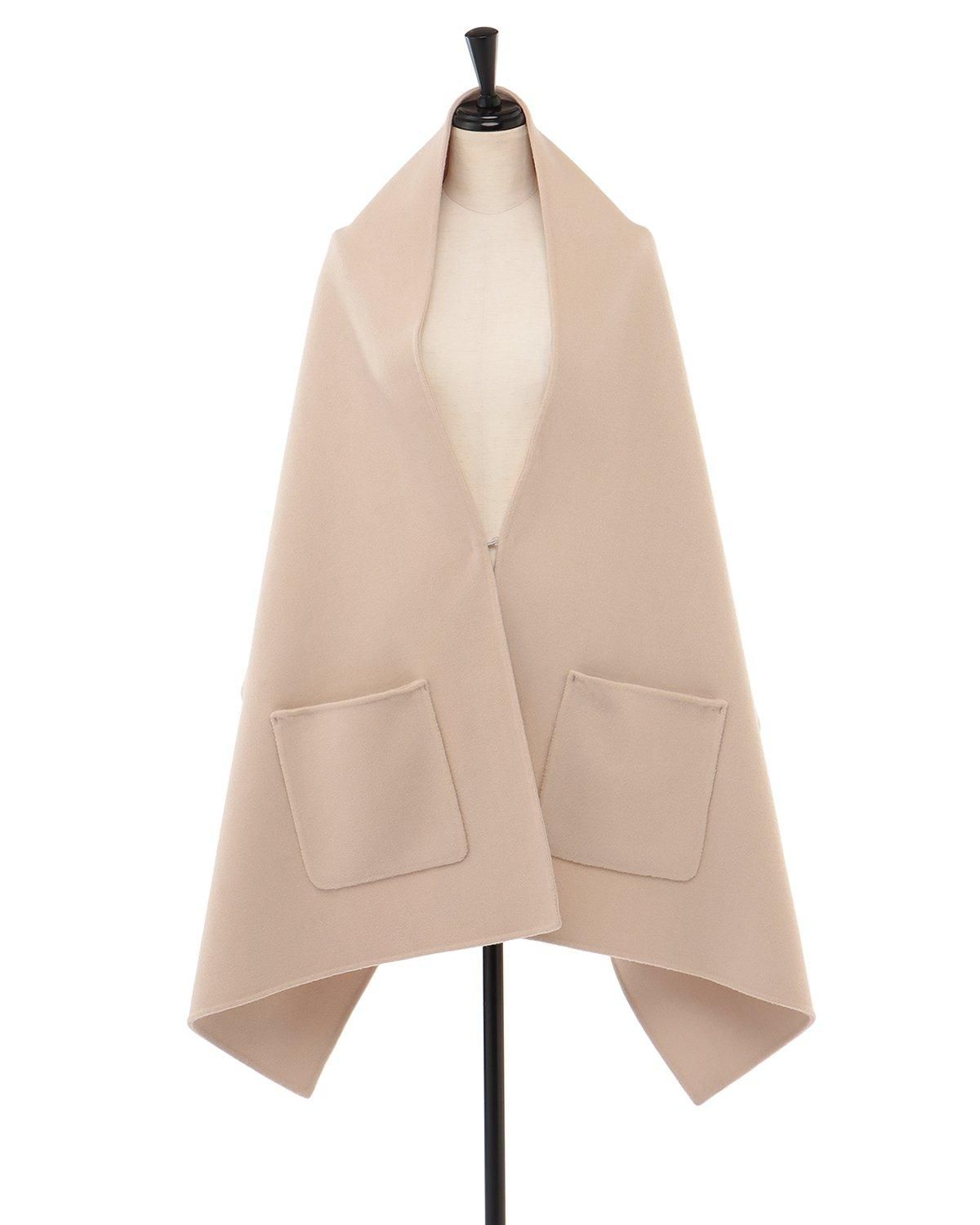 即納＋受注】ウールダブルフェイスFOXポケットストール