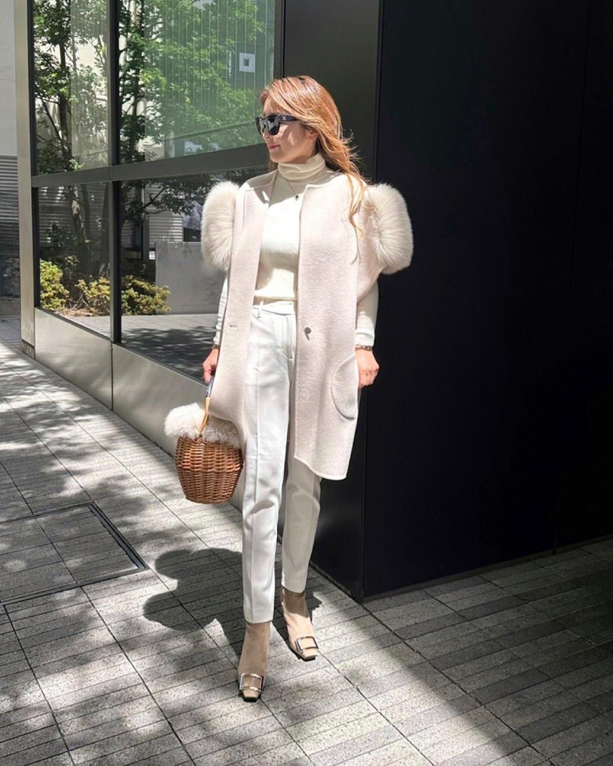 U-Big ウールダブルフェイスFOXジレ 即納品】ウールダブルフェイスFOXファージレ