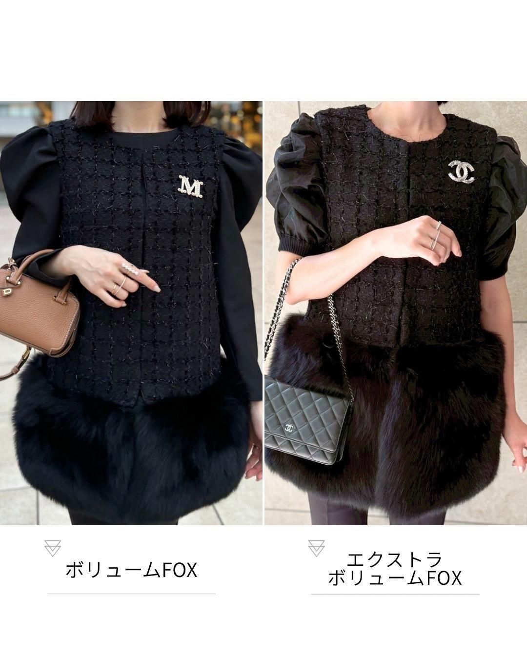 REIMI collaboration】【受注商品】ボリュームFOXファーツイード