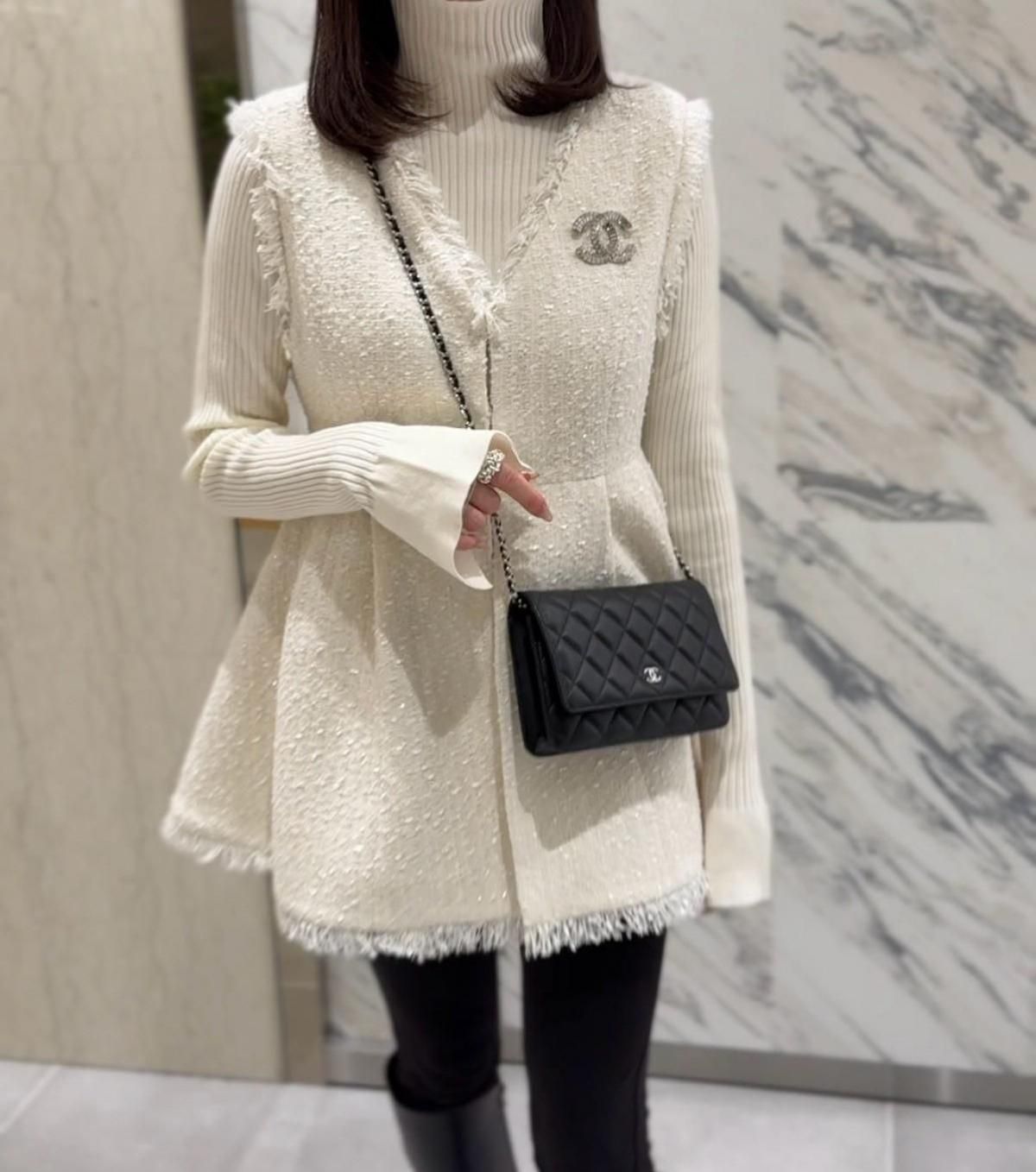 即納＋受注】【REIMI collaboration】ツイードペプラムジレ