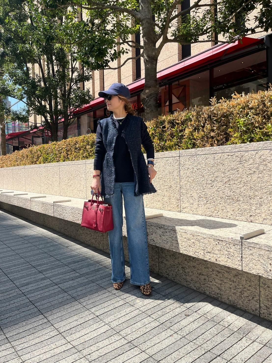 美品✨リグリーム ツイード ペプラムベスト ジレ ウール混