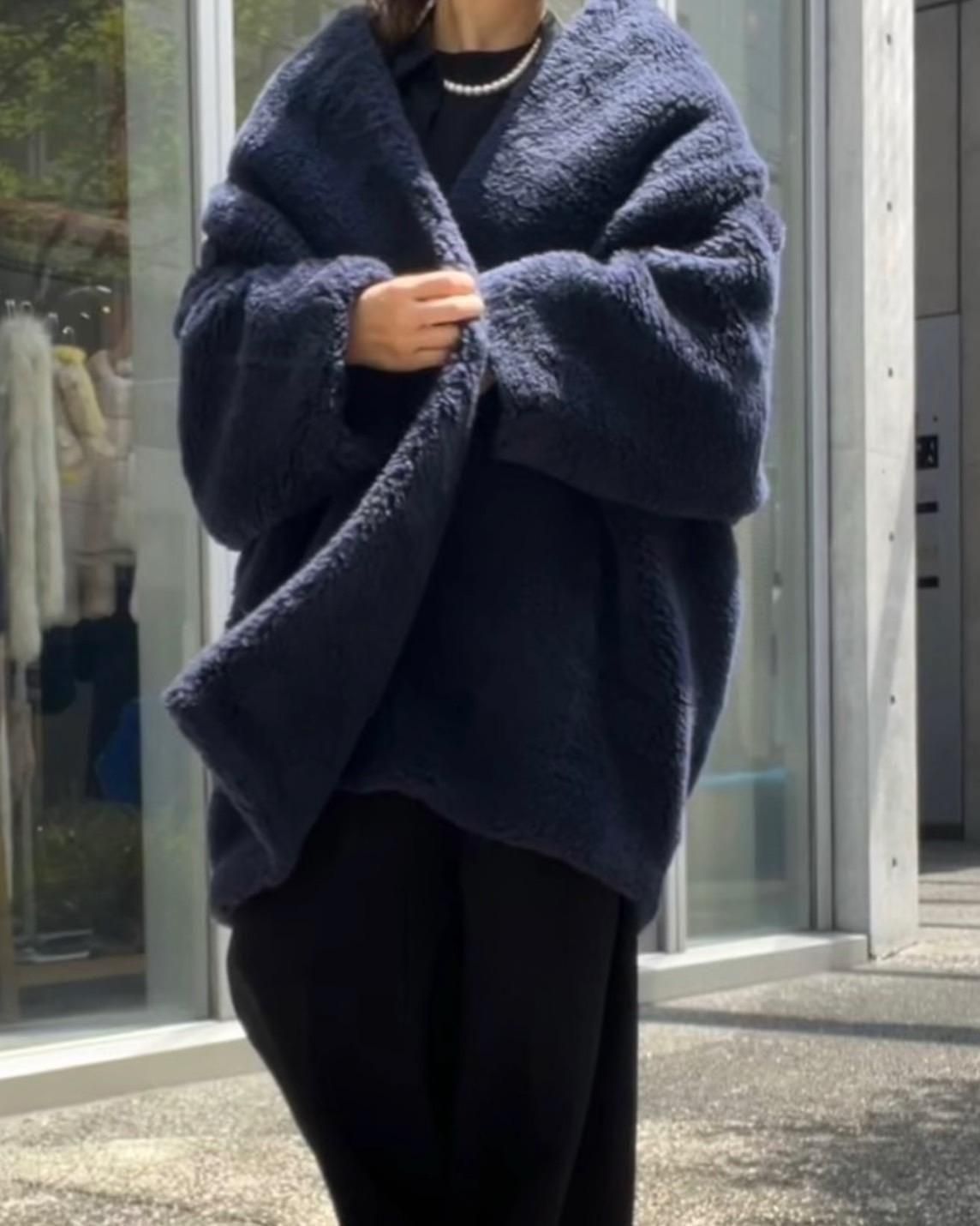 2025受注会商品】アルパカコクーンコート