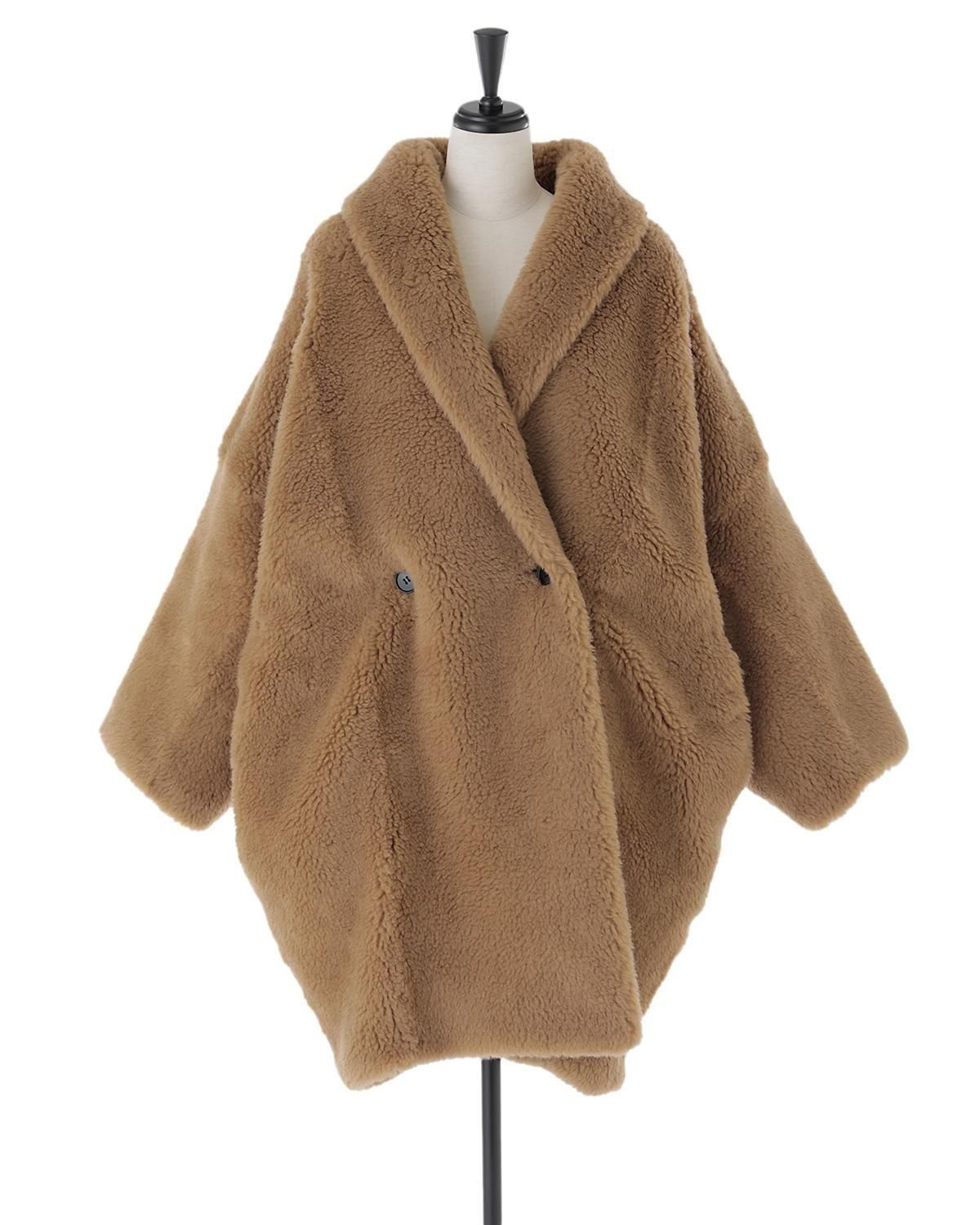 美品★COUTURE D'ADAM★高級アルパカブレンド★コクーンコート★ 186223578_o4.jpg?