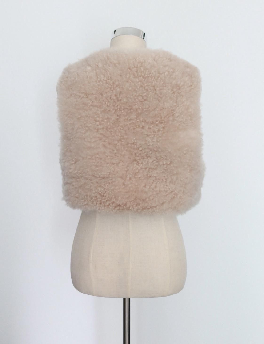 受注商品】3wayカシミヤファーベスト