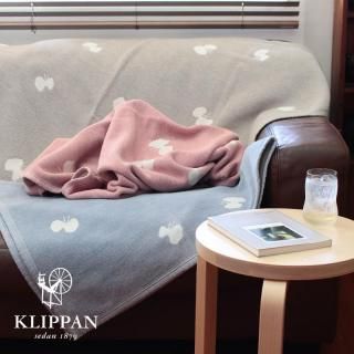 KLIPPAN ハーフブランケット CHOUCHO 90x140cm KLIPPAN × mina perhonen｜ウールハーフブランケット CHOUCHO