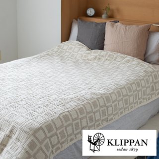 KLIPPAN クリッパン リネン＆シュニール シングルブランケット 140x180cm