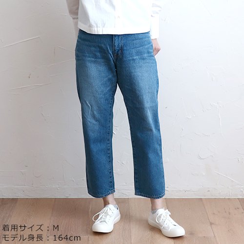 TEXTURE WE MADE 12oz SELVAGE CROPPED JEANS VINTAGE WASH CTX-012LV