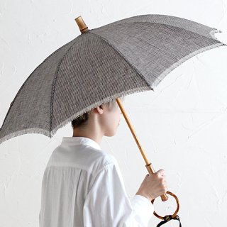 SUR MER クラシックリネン チドリ柄 長傘 / 折りたたみ傘