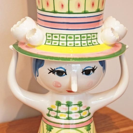 Bjorn Wiinblad ビヨン・ヴィンブラッド Lady with Hat フラワー