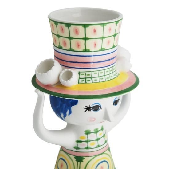 Bjorn Wiinblad ビヨン・ヴィンブラッド Lady with Hat フラワーベース