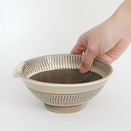 小鹿田焼 5寸 すり鉢 飛びかんな