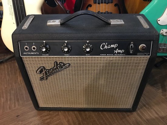 FENDER CHAMP 1966 ６６年製ブラックパネルのフェンダーチャンプです