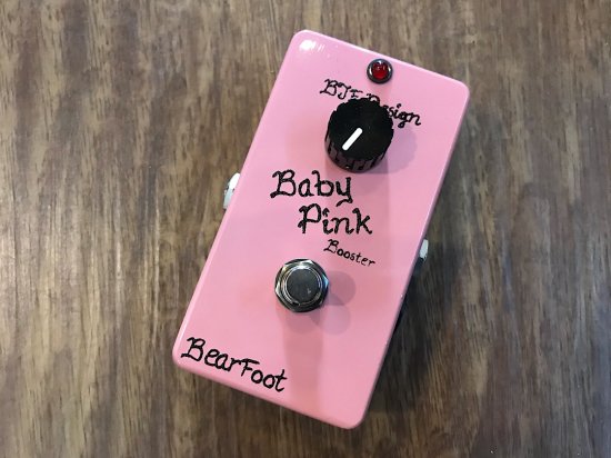 BEAR FOOT EFFECTS BABY PINK BOOSTER BJFデザインの1ノブブースター 