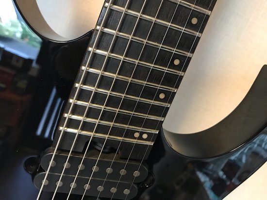 IBANEZ RGMS7-BK アイバニーズのマルチスケール（ファンドフレット）採用の７弦モデル！ - ギター買取 東京 - ギターのじゃべらぼう