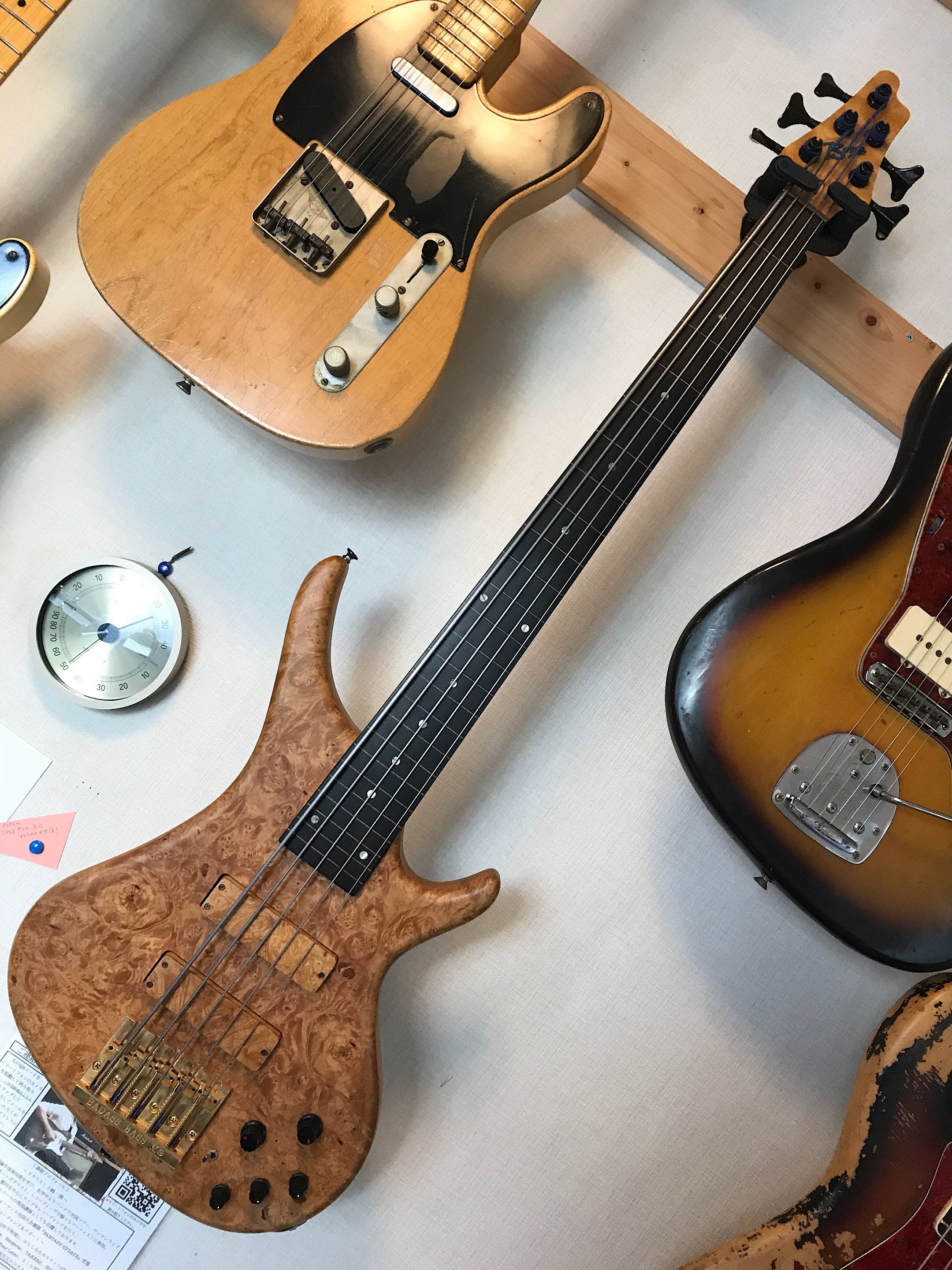 BOSSA OB-5 FRETLESS 大阪リアルボッサデザインの特注フレットレスモデルです！ - ギター買取 東京 - ギターのじゃべらぼう