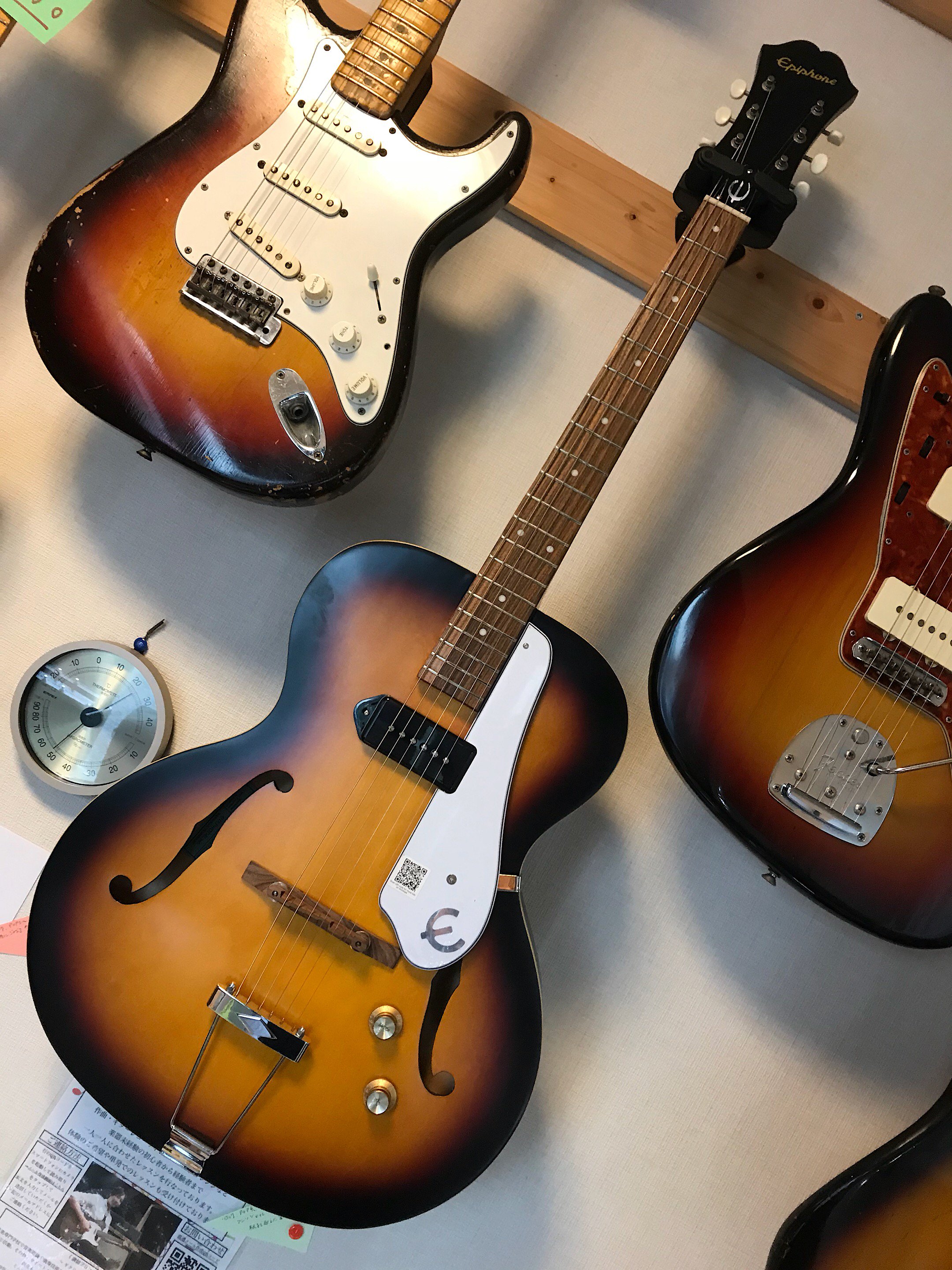 EPIPHONE 1966 CENTURY 渋いP-90一発！シンボディのノンカッタウェイ