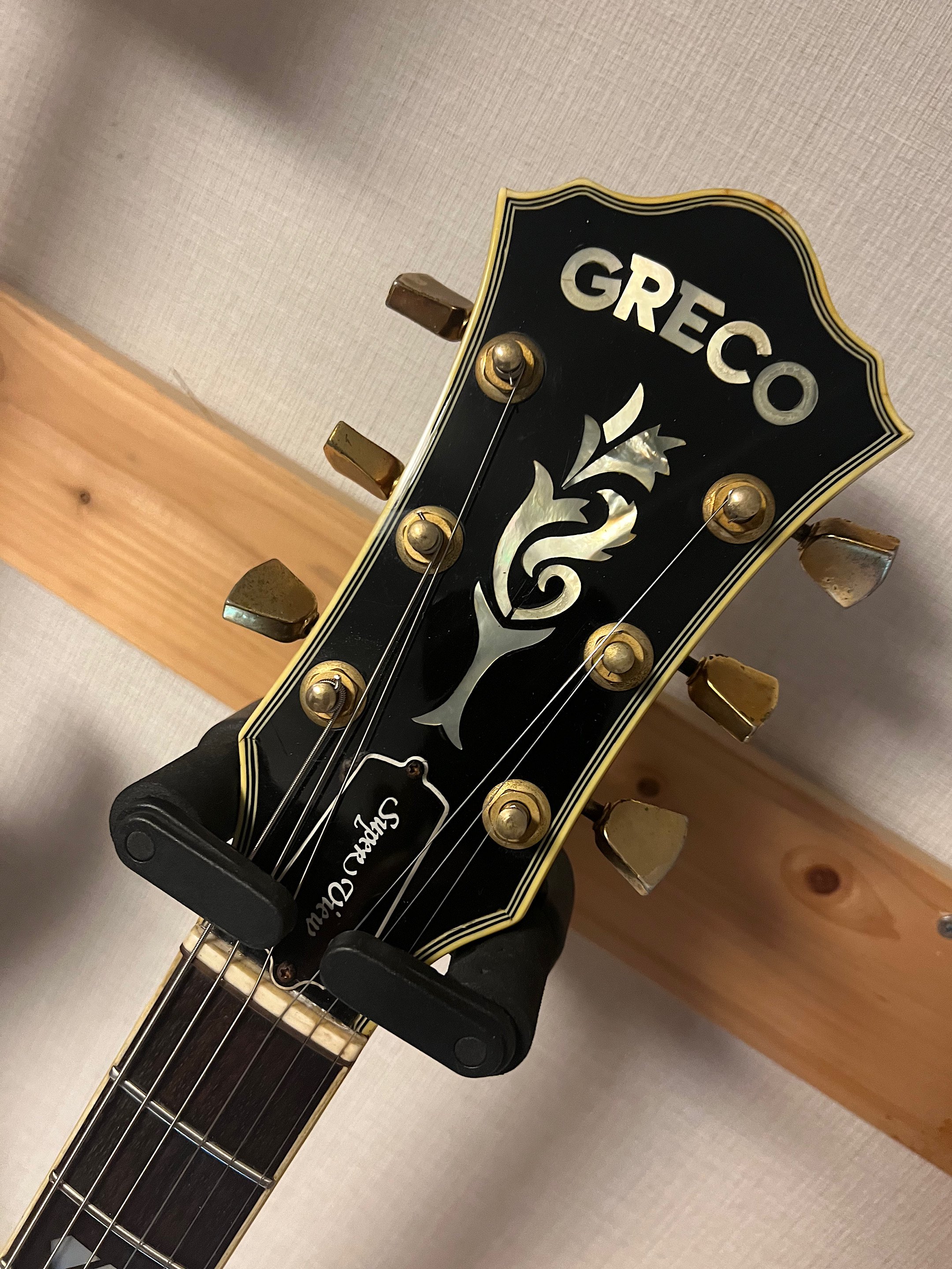 GRECO SV-800 79年製、やや小ぶりなオリジナルデザインを採用したグレコ黄金期のセミアコースティックモデルです！ - ギター買取