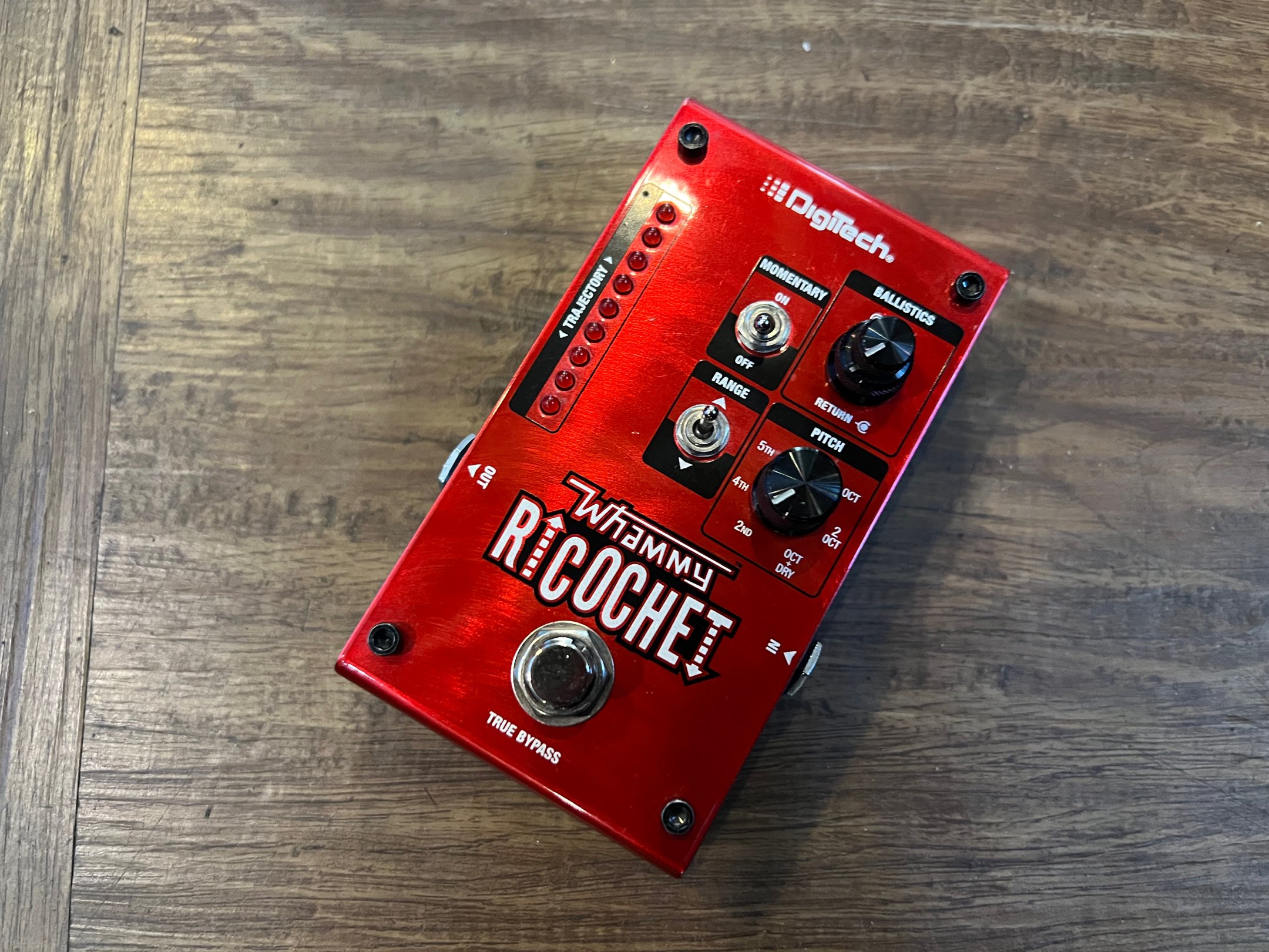 DIGITECH WHAMMY RICOCHET スイッチ操作と設定でピッチベンドを