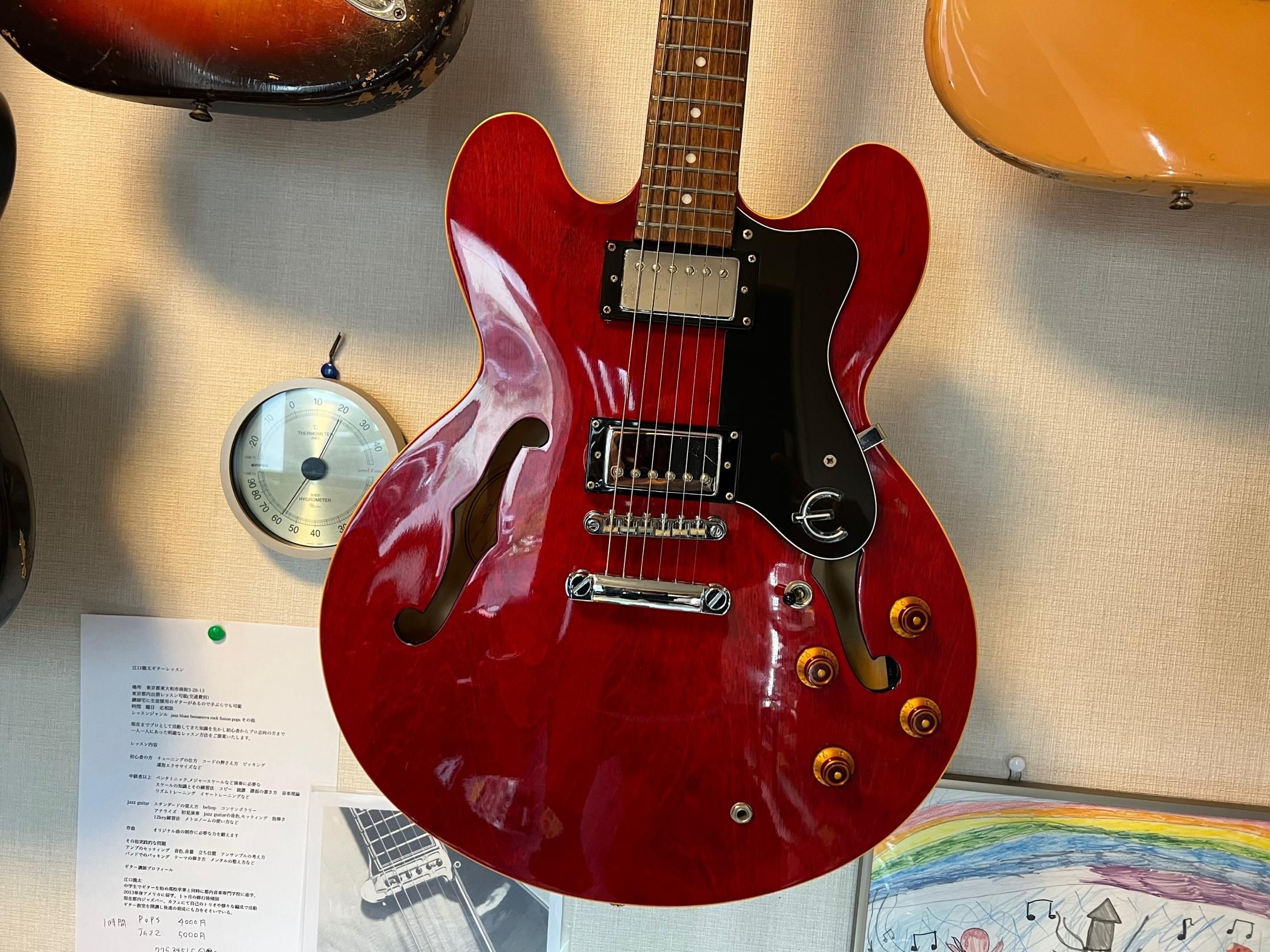 Epiphone dot ES-335 セミアコギター-