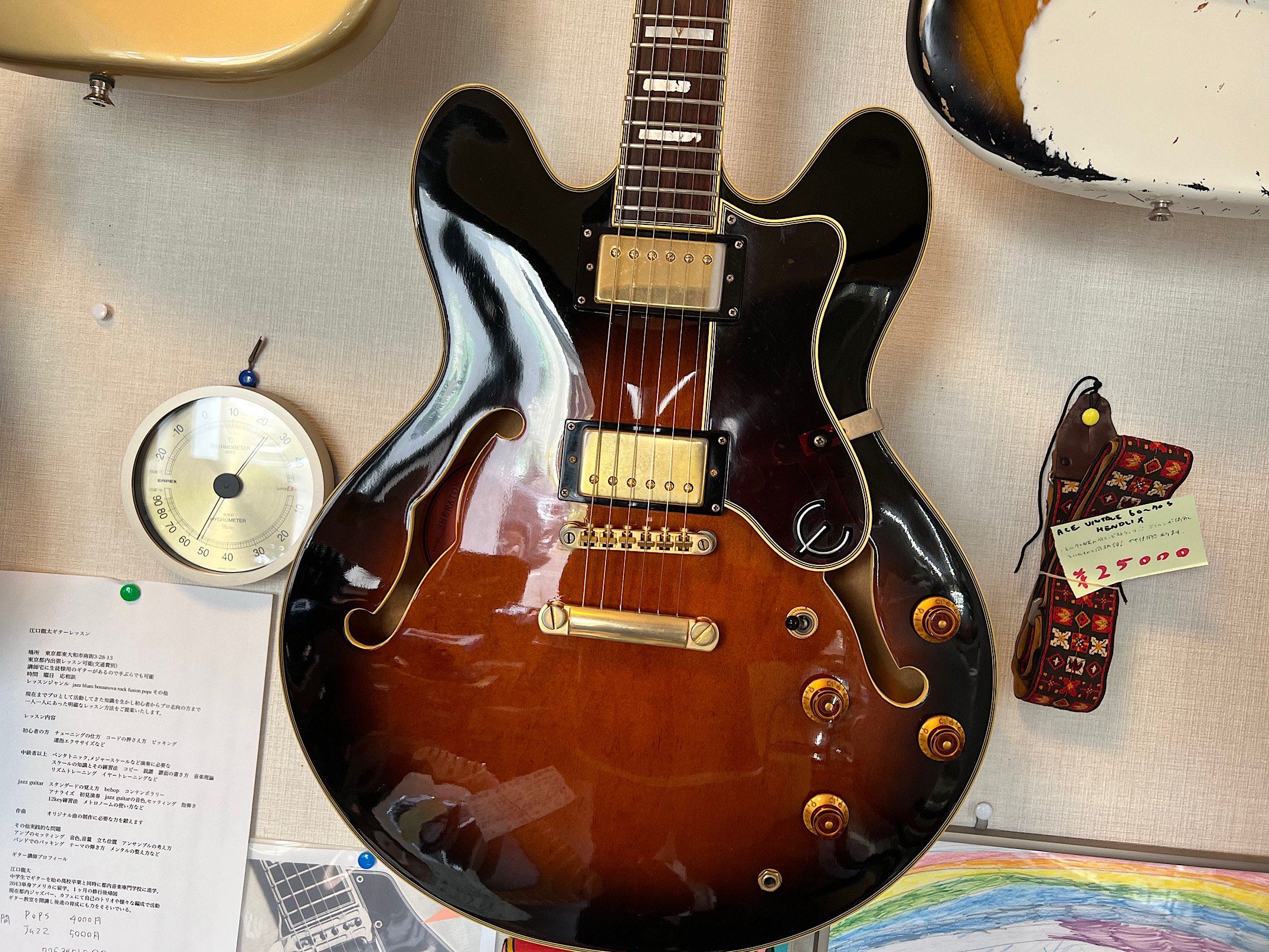 EPIPHONE SHERATONII エピフォンセミアコの上級モデルシェラトンIIです！ - ギター買取 東京 - ギターのじゃべらぼう