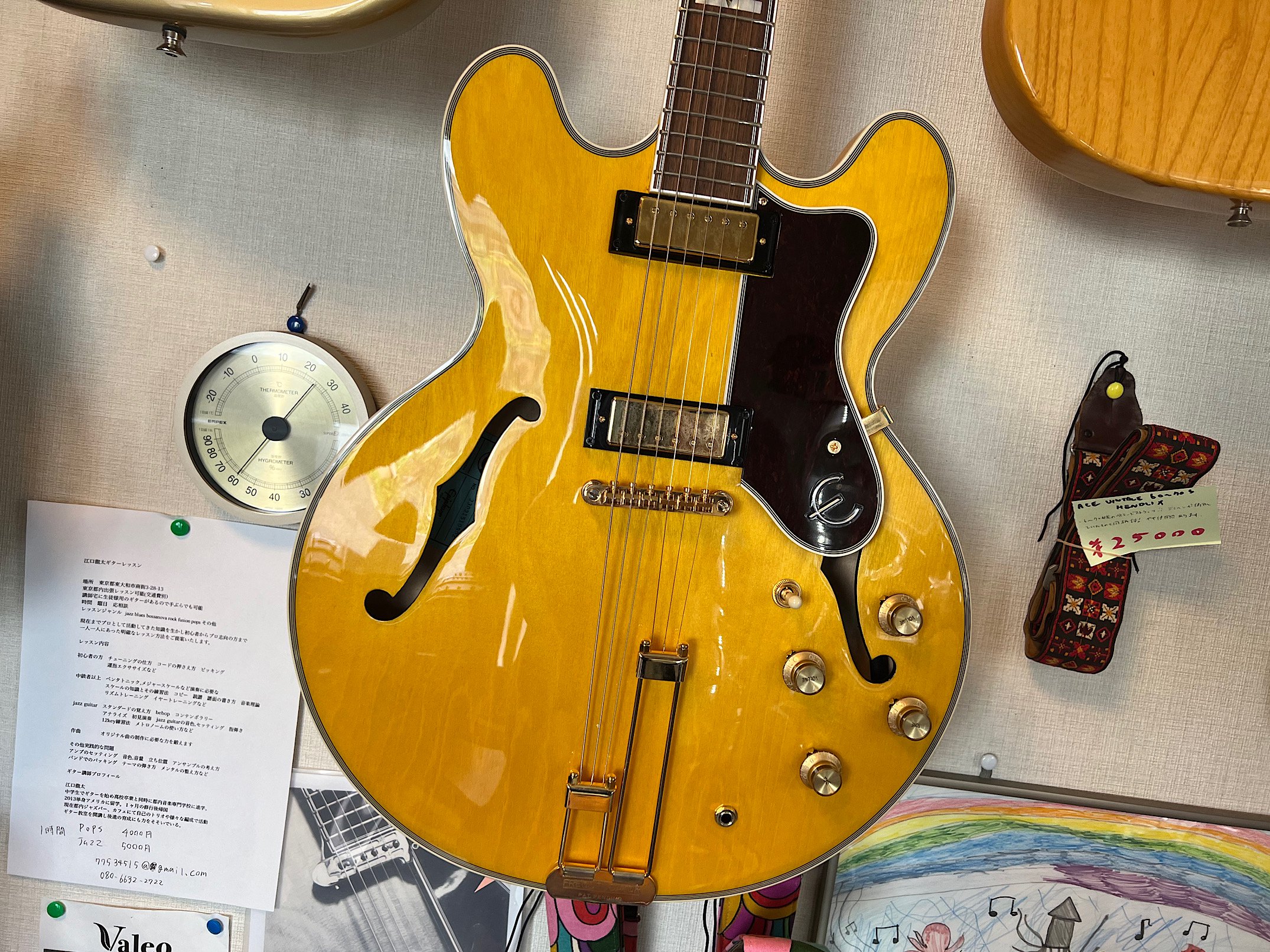 EPIPHONE SHERATON WITH FREQUENSATOR エピフォン１５０周年で 