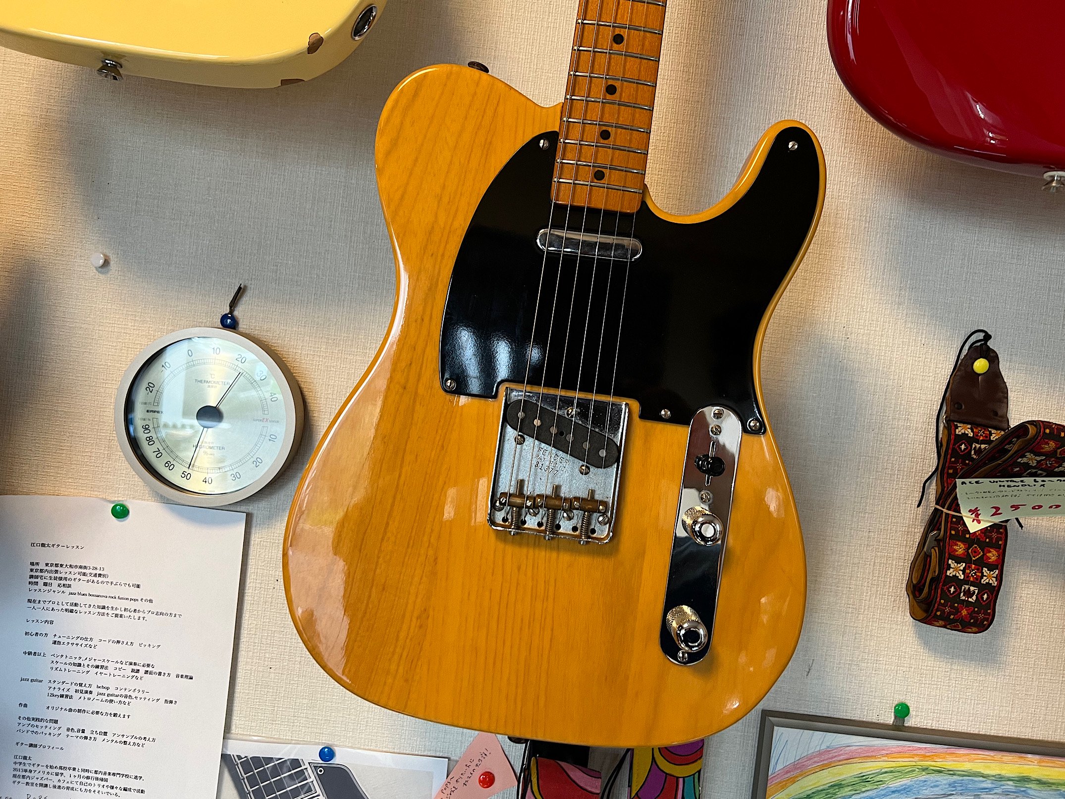 FENDER USA 52 VINTAGE TELECASTER 97年製のUSAヴィンテージ52テレキャスター！バタースコッチブロンド、ブラックガードの定番テレです！  - ギター買取 東京 - ギターのじゃべらぼう