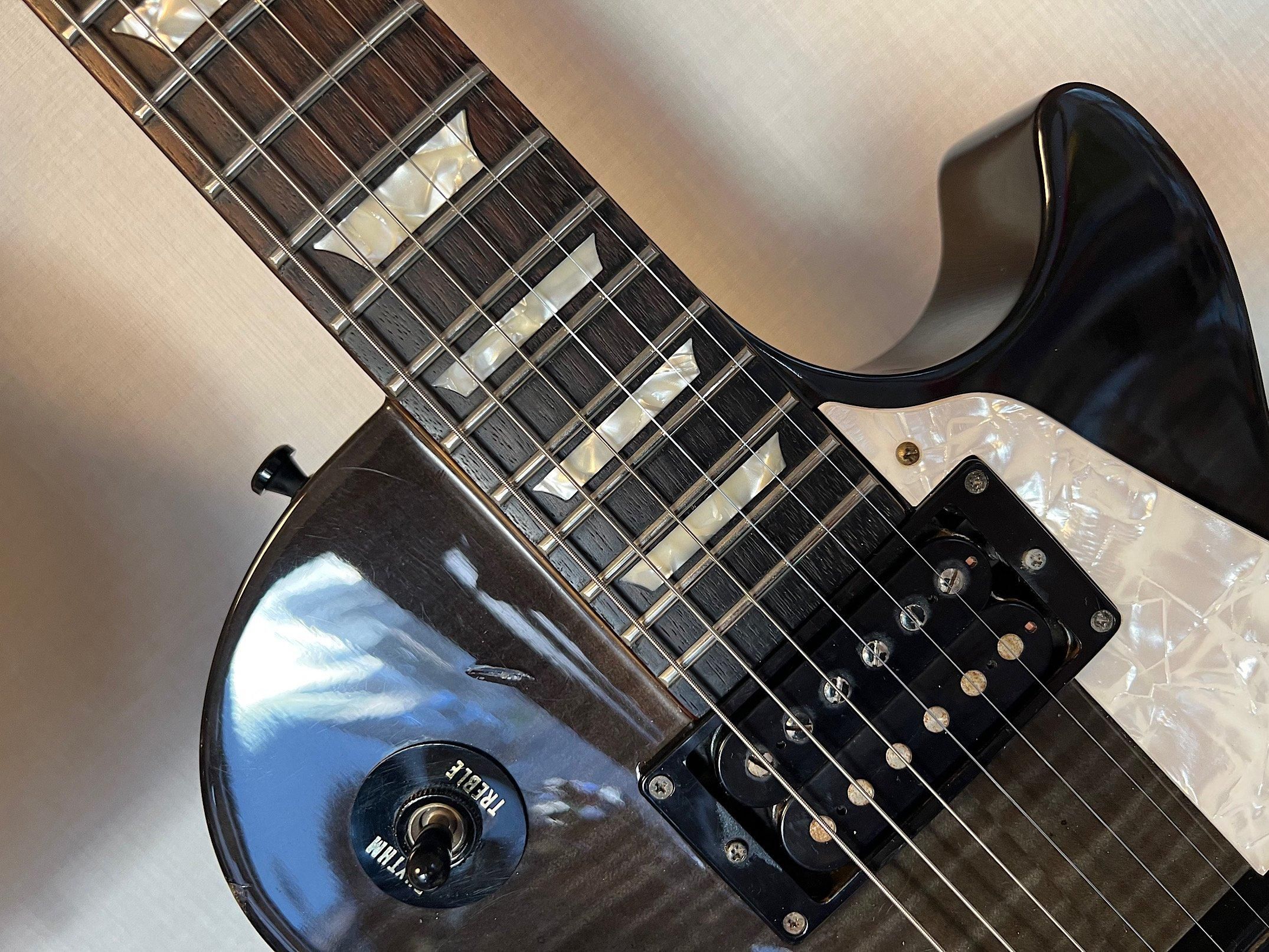 Burny ジョー・ペリーモデル レスポールスタイル 1996 GIBSON LES PAUL STANDARD CS JOE PERRY BLACKBURST: タゴ