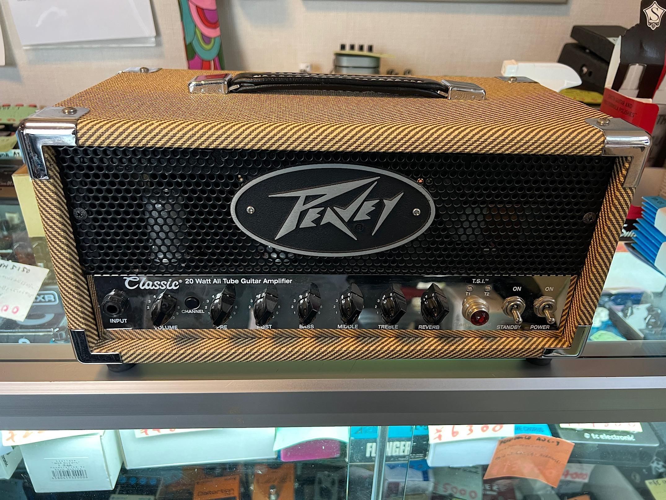 PEAVEY CLASSIC20 MH ピーヴィーの小型チューブアンプヘッド！パワー