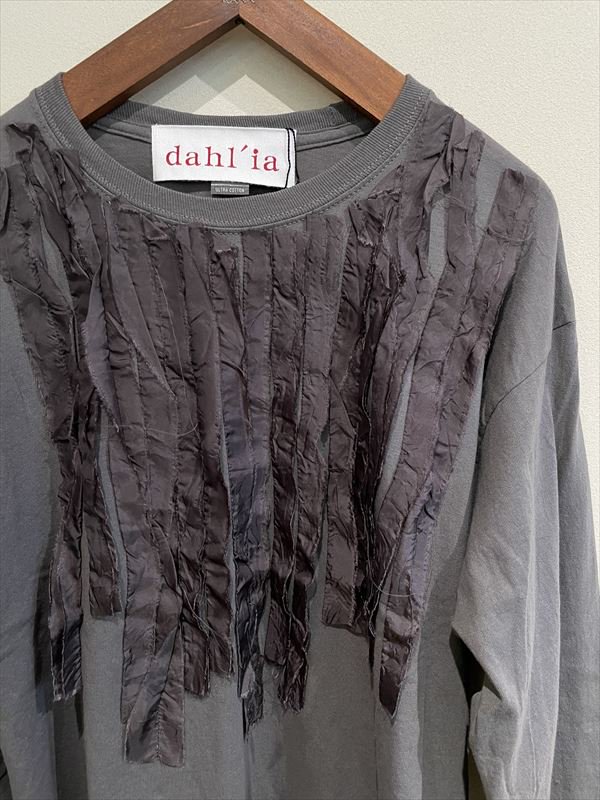 dahl'ia（ダリア） No.HD-63 キュプラリボンリメイク長袖Tシャツ - unfil9 正規取扱｜レディース通販ショップ