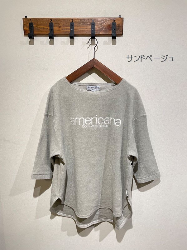 AMERICANA（アメリカーナ） No.BRF-M-579A/1 パイルボートネックTEE