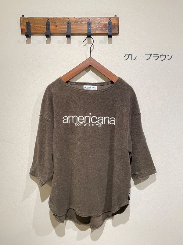 AMERICANA（アメリカーナ） No.BRF-M-579A/1 パイルボートネックTEE