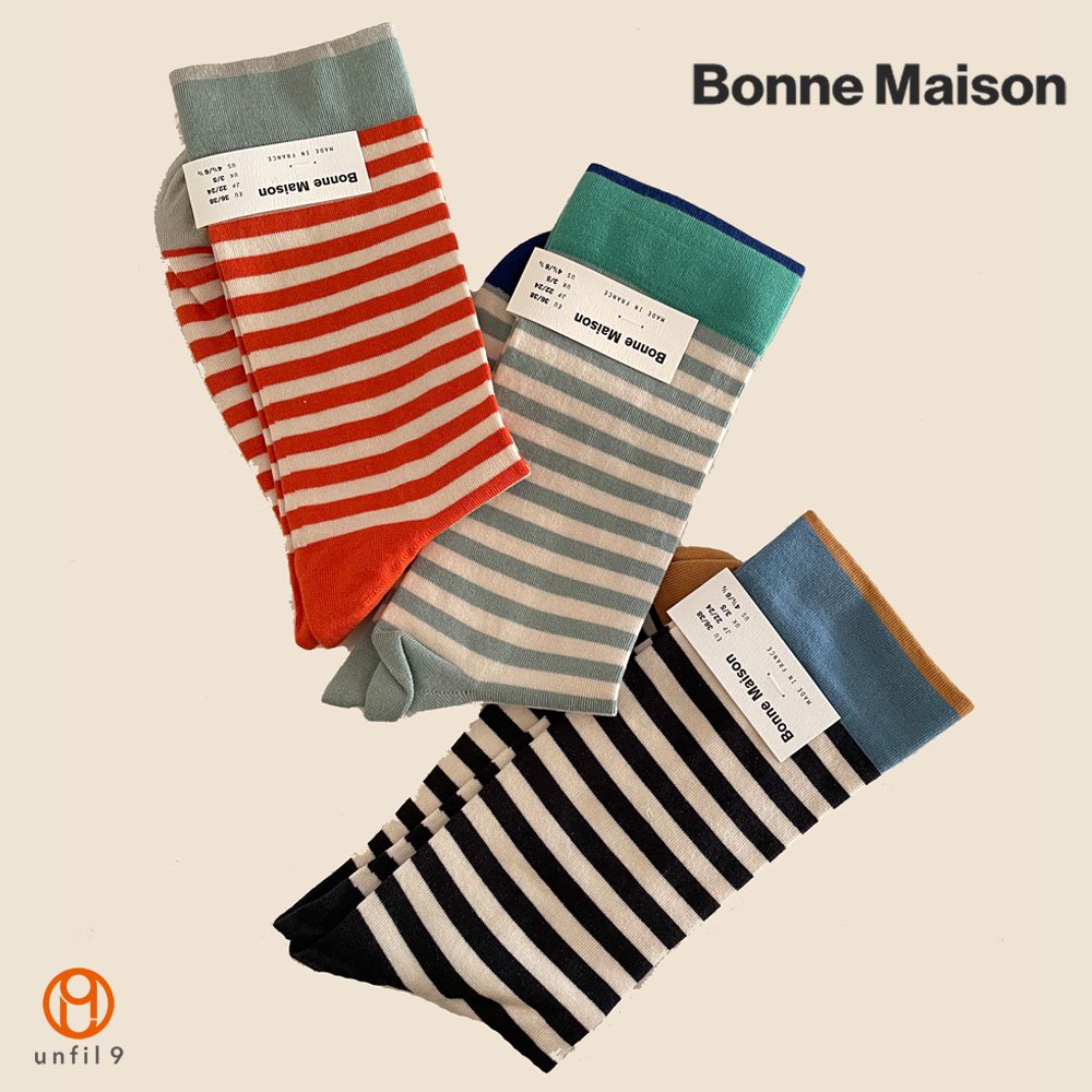 BONNE MAISON（ボンメゾン） STRIPED ソックス 靴下 - unfil9 正規取扱 