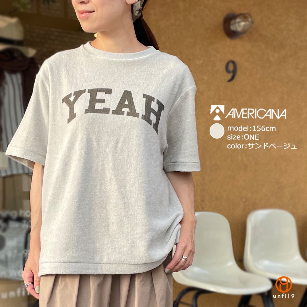 AMERICANA（アメリカーナ） No.BRF-M-586A/1 パイルプリントTシャツ