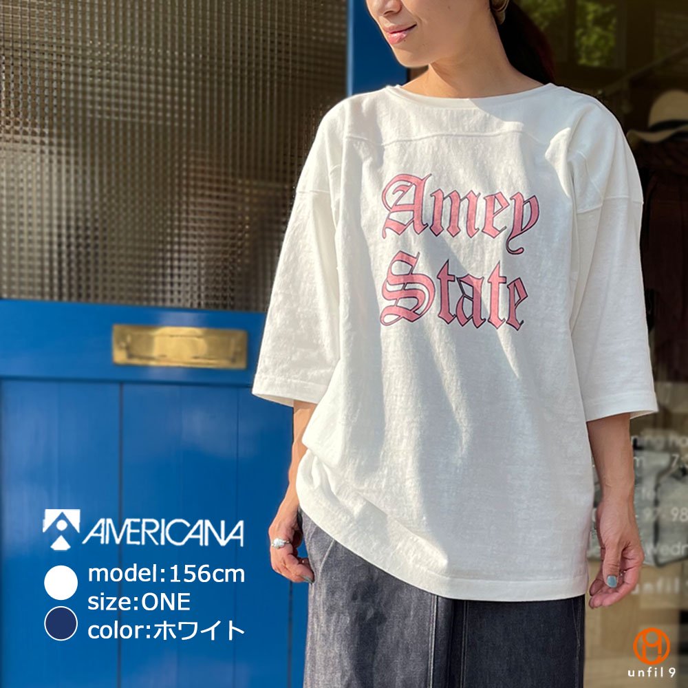 AMERICANA（アメリカーナ） No.BRF-602A/2 丸胴フットボールTEE